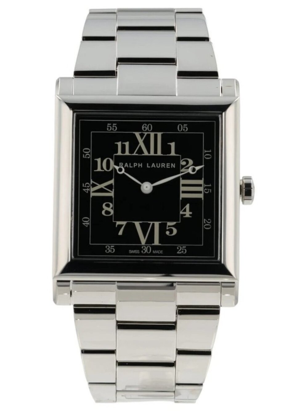 NEW Ralph Lauren 867 Black Dial Stainless Steel 35mm Automatic Men's Watch